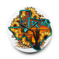 Texas Acrylic Wall Clock