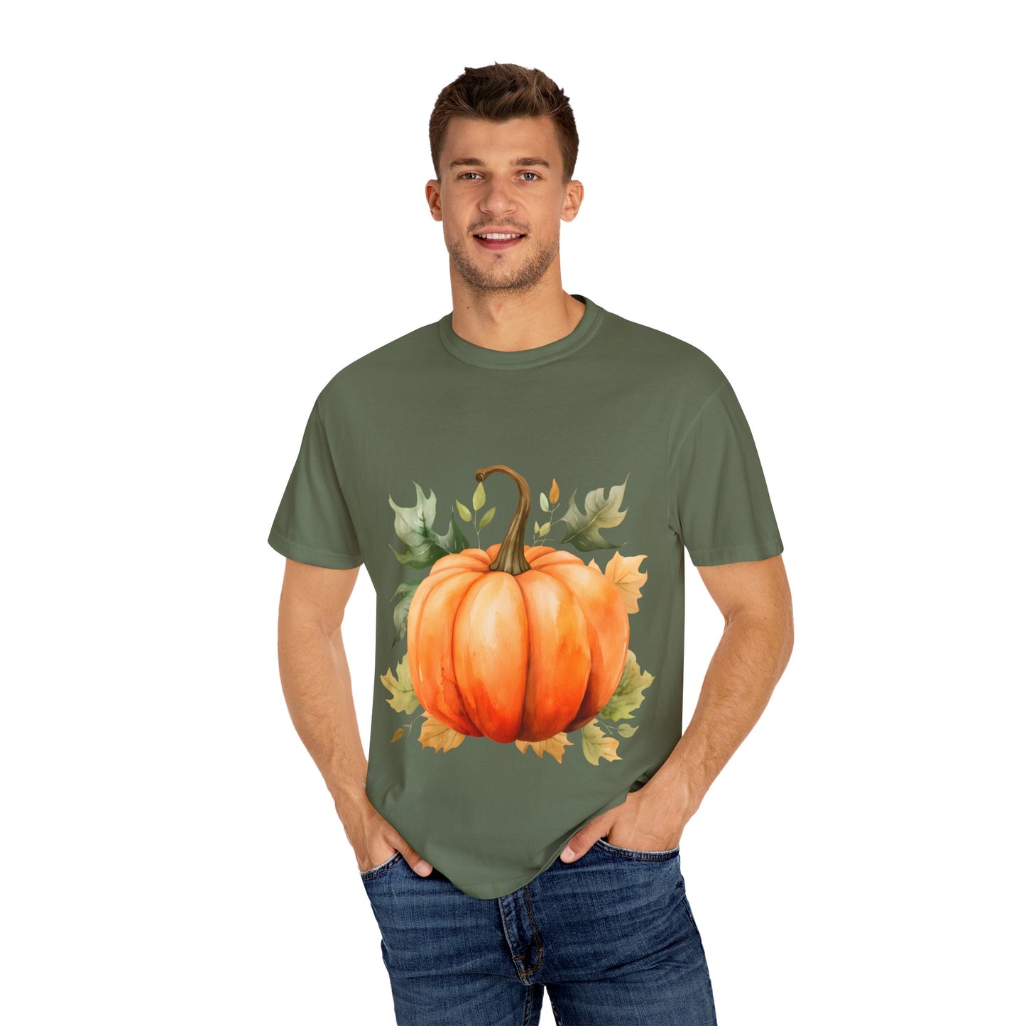 Fall Pumpkin Tee Garment-Dyed T-shirt