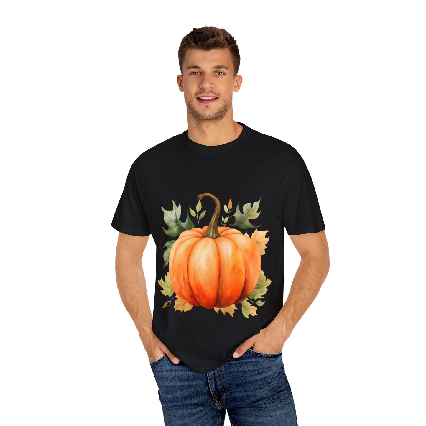 Fall Pumpkin Tee Garment-Dyed T-shirt