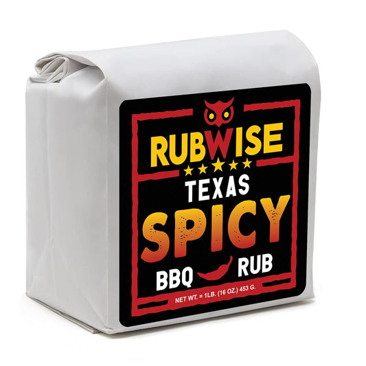 Rubwise Texas Style Spicy BBQ Brisket Rub (1Lb) | Meat Rubs | Dry Rub Seasoning for Smoking and Grilling |Brisket Rub for Smoker | Savory & Spicy Meat Seasoning for Burgers, Ribs, Steak (No MSG)