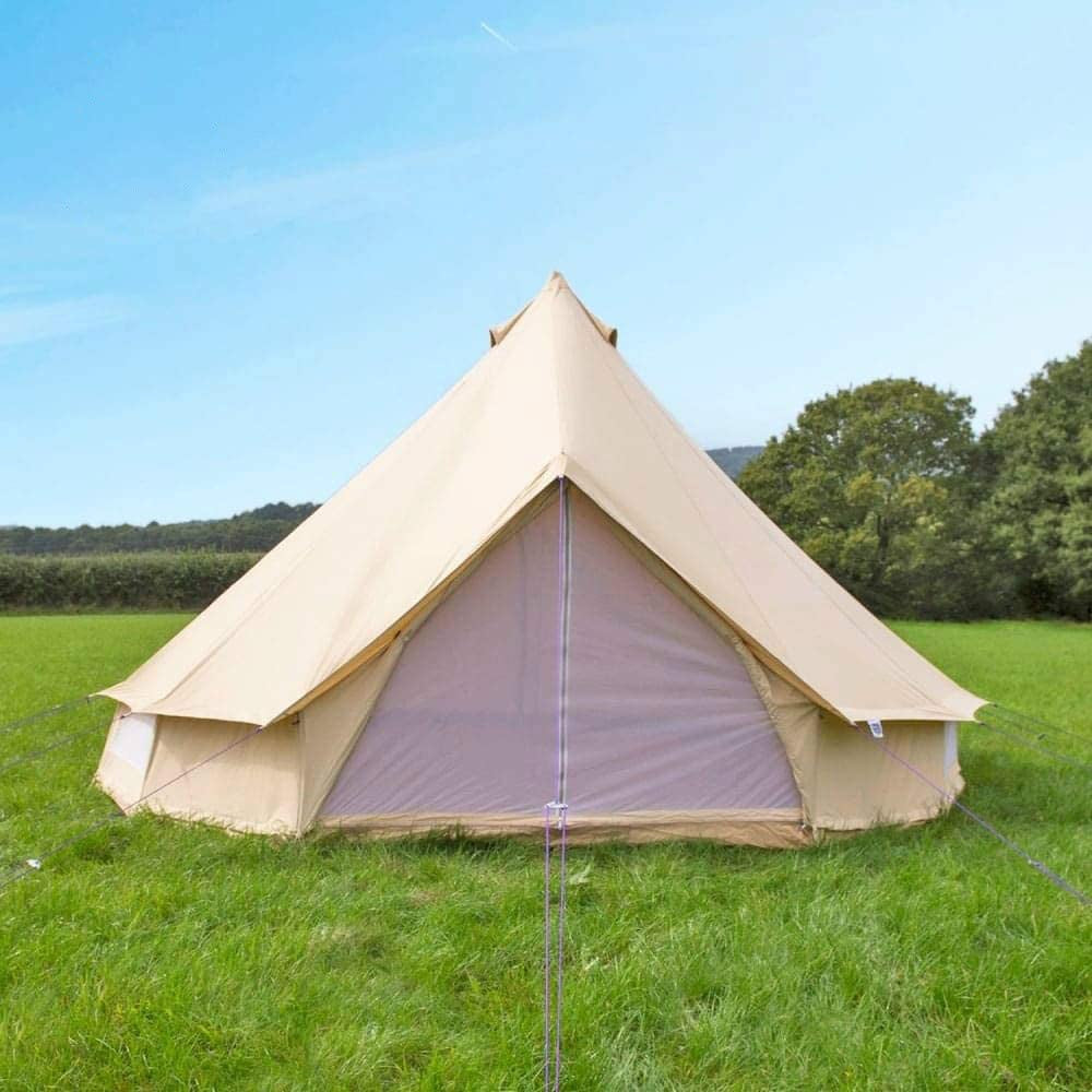 Comfortable Outdoor Cotton Canvas Big Family Camping Bell Tent