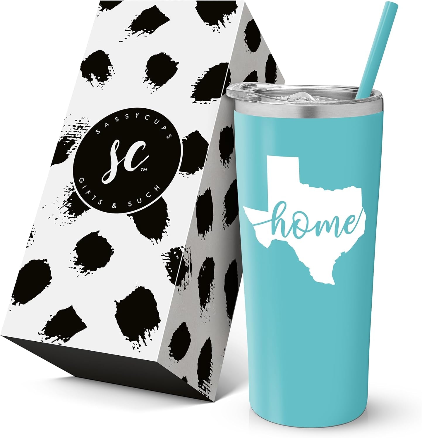 Texas Tumbler for Women - Personalized Vacuum Insulated Stainless Steel Tumbler Cup - Moving Away Mug for Texans - Texas Coffee Travel Mug - Texas Themed Graduation - Gift for Texan - Texan Home Decor