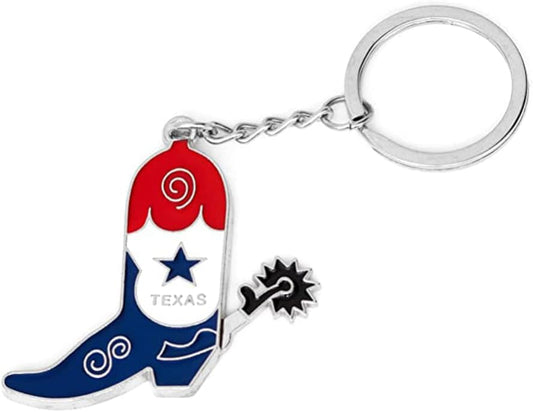 Texas Souvenir Keychain Metalic