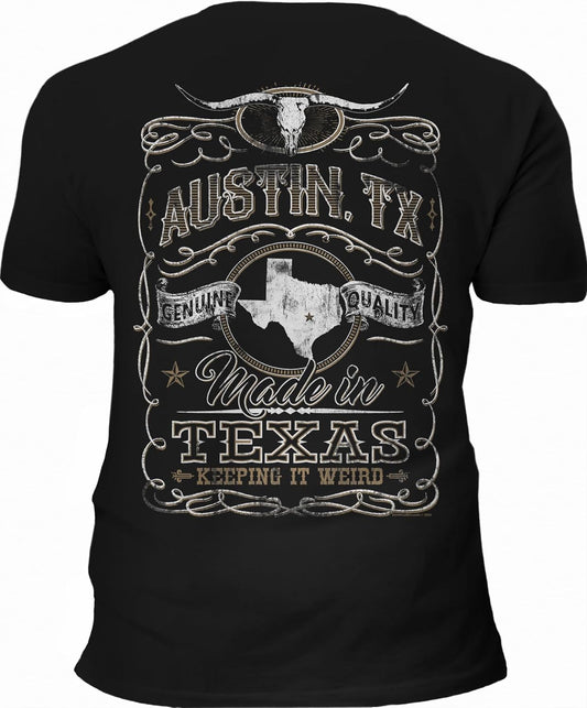 Texas Shirt for Men Women Vintage Austin Texas - Keep Austin Weird