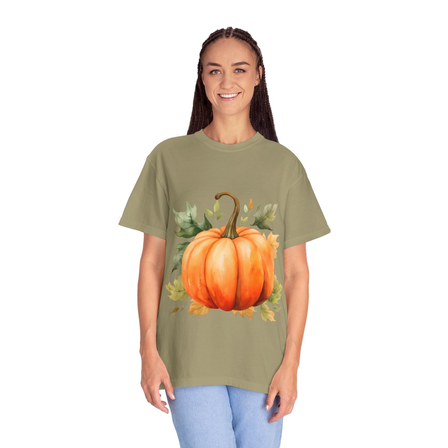 Fall Pumpkin Tee Garment-Dyed T-shirt