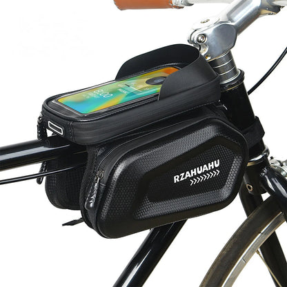 7 Inch Phone Bike Front Frame Bag Touch Screen Waterproof Hard Shell Bicycle Top Tube Storage Bags Organizer Cycling Accessories