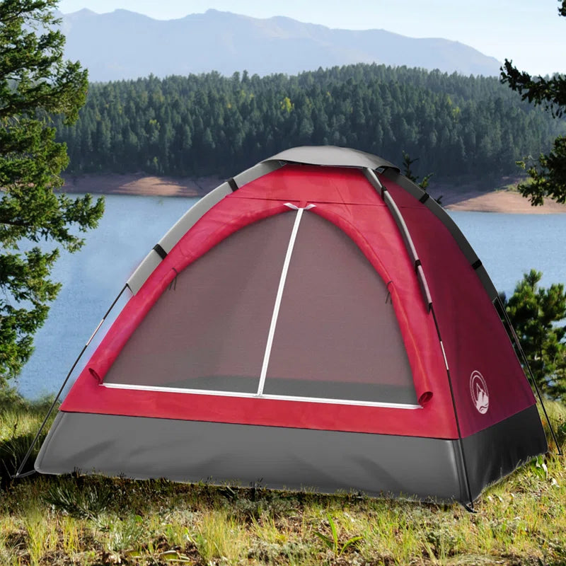 Outdoors 2 Person Lightweight Camping Tent with Rain Fly and Carrying Bag