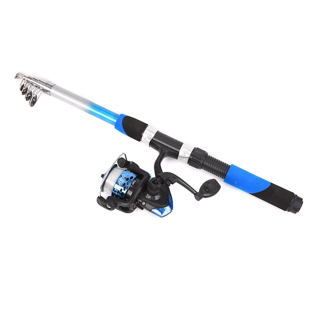 Fishing Rod Freshwater Reel Combo Full Kit with 2PCS