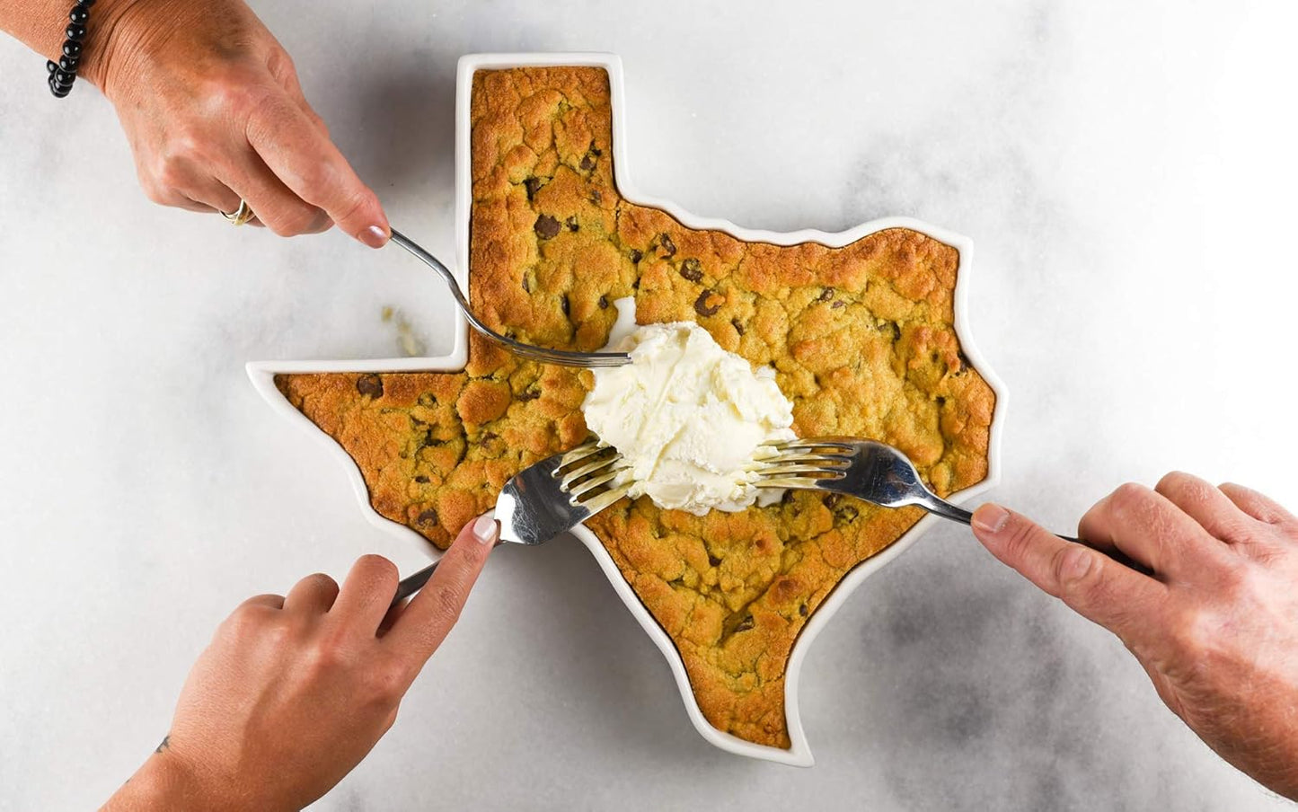 Texas Shaped Baking Dish Serving Platter or Decorative Tray Charming Porcelain Bakeware Oven Microwave and Dishwasher Safe