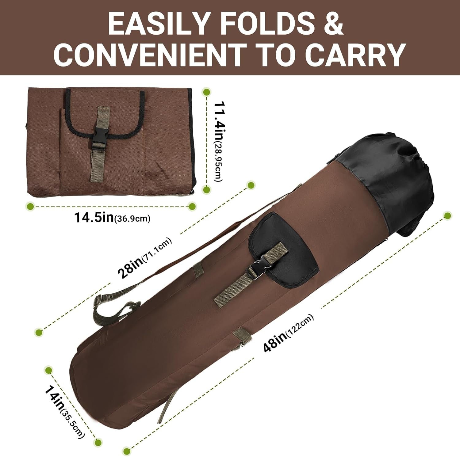 Fishing Rod Bag, Fishing Rod Case Bag with Durable Folding Oxford Fabric, Portab