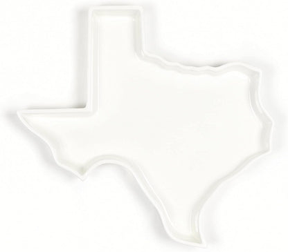 Texas Shaped Baking Dish Serving Platter or Decorative Tray Charming Porcelain Bakeware Oven Microwave and Dishwasher Safe