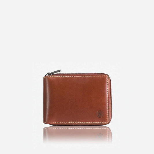 Large Zip around Wallet with Coin, Clay