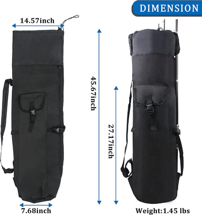 Fishing Rod Carrier Fishing Pole Bag Fishing Rod Case Fishing Bag Fishing Gear Equipment Fishing Rod Bag Travel Carry Case Large Capacity Waterproof Fishing Reel Bag Case Fishing Gifts for Men