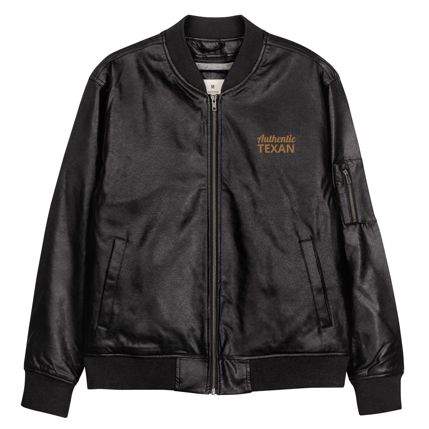 Authentic Texan Leather Bomber Jacket