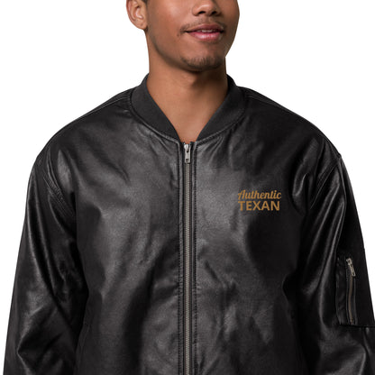 Authentic Texan Leather Bomber Jacket