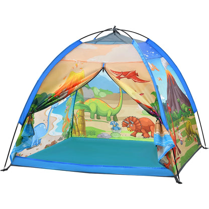 Kids Play Tents, the World of Dinosaurs Tents for Kids Indoor/Outdoor Fun, Dinosaurs Dome Playhouse for Boys and Girls,Durable and Breathable Premium Material, Perfect Kid’S Gift- 47" X 47" X 43"